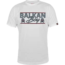 011Shop Muška majica kratkih rukava Balkan Boy, Bela