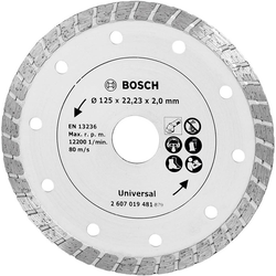 Bosch Accessories Dijamantna rezna ploča TS Turbo 125mm za građevni materijal 2607019481 Bosch 1 kom.