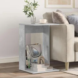 Bocni stol Betonski sivi 40 x 38 x 62,5 cm Konstruirano drvo