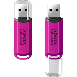 ADATA C906/64GB/USB 2.0/USB-A/Růžová