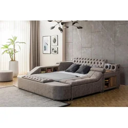 HANAH HOME Bračni krevet Dorwell Smart Brown