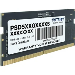 Memorija SODIMM DDR5 16GB 5600MHz Patriot PSD516G560081S