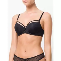 Marlies Dekkers-peekaboo plunge balcony bra-women-Black