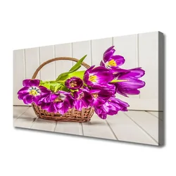 tulup.si Slika na platnu Cvetje v košarico 100x50 cm