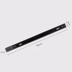 Dexin Šina za LED rasvetu, 1 m, Crna