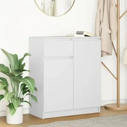 Komoda s ladicama bijela 71x35x84 cm konstruirano drvo