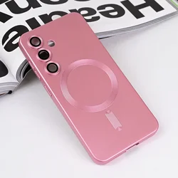 Maska za telefon Samsung S921B Galaxy S24 CHROME, Magsafe, Roze