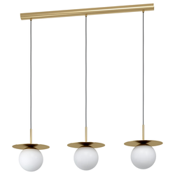 Eglo 39953 - Luster na sajli ARENALES 3xE27/40W/230V zlatna