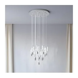 Eglo 390477 - LED luster na sajli ALEMDINA 15xLED/2,6W/230V 2200/3000/4000K hrom