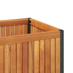 Vrtna sadilica 110 x 30 x 27,5 cm masivno drvo bagrema i čelik