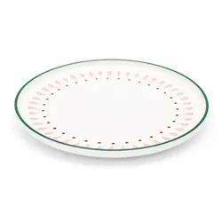 DUKA Porcelanski zajtrkovalni krožnik LEA 20 cm zeleno-roza