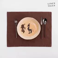 Lanen pogrinjek 35x45 cm Chocolate – Linen Tales