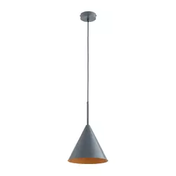 Luster na sajli FABO 1xE27/15W/230V siva