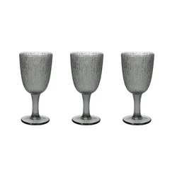 Tognana Set od 3 pehara Davor, 25 cl, Sivi