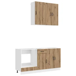 Kuhinjska jedinica LUCCA 5 pcs Hrast artisan Konstruirano drvo