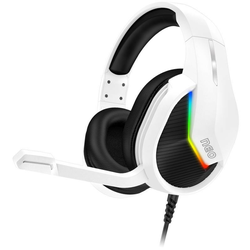 CONNECT IT CHP-3595-WH - LED RGB gejmerske žične slušalice sa mikrofonom bele/crne