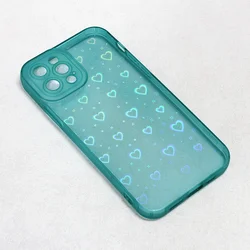 Maska za telefon Heart Color IMD za iPhone 12 Pro 6.1 zelena