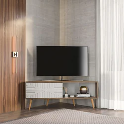 HANAH HOME TV polica Mora Walnut White