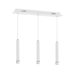 LED luster na sajli ALBA 3xLED/15W/230V, bela