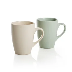 Evviva Set lonček Marrakesh 330ml/2 kos/krem in zelena/keramika, (5000199582)