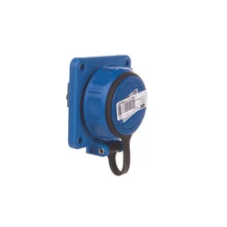 PCE Vtičnica za ploščo 10/16A 2P+Z 230V /75x75/ modra IP68 NAUTILUS 20341-8b