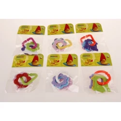 Profibaby Oblike grižljajev iz plastike 8 cm mešanica barv v vrečki 0m+