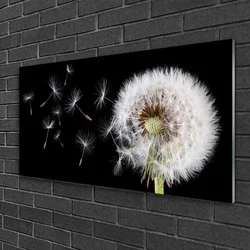 tulup.si Steklena slika Dandelion 120x60 cm 2 obešalnika