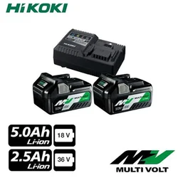 Hikoki set 2 x baterija (36V/2.5Ah) 18V/5.0Ah) i super brzi punjač UC18YSL3-WEZ