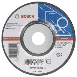 BOSCH Brusna ploča ispupčena Expert for Metal Bosch 2608600223, A 30 T BF, 125 mm, 6,0 mm