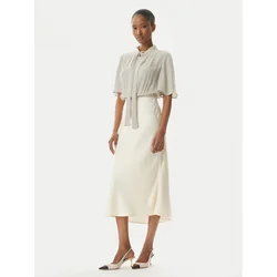 Elisabetta Franchi Cocktail obleka AB85752E2 E84 Bež Regular Fit