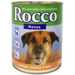 ROCCO pasja hrana MENU 6 X 800 G - GOVEDINA, ZELENJAVA & RIŽ