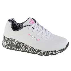Skechers Ženske patike Uno loving love, Bele