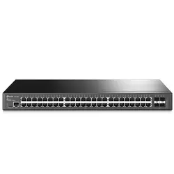 TP-LINK Switch 10/100/1000Mb/s 48- port+4 sfp TL-SG3452 / T2600G-52TS JetStream upravljiv