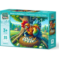 ART PUZZLE Sestavljanka Petelin z jajci 25 kosov