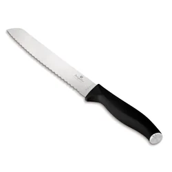 Nož za kruh črno-srebrn 20cm 55942