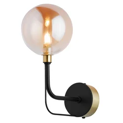 Jupiter 1887 - Zidna lampa ERIS 1xG9/14W/230V zlatna/crna/zadimljeno bež