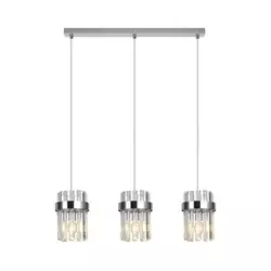 Luster na sajli VETRO 3xE14/10W/230V sjajni hrom