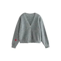 Cath Kidston Pletena jopa siva/rdeča