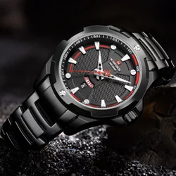 Naviforce 9161 black muški sat sa metalnom narukvicom