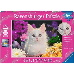 Ravensburger Slagalica Mačka sa šljokicama, 100 Delova