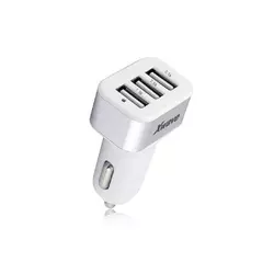 X WAVE USB brzi AUTO punjač za mobilne, tablete, Triple 3 x USB 2.1.A/2A/1.5A 5/9/12V srebrno-bela
