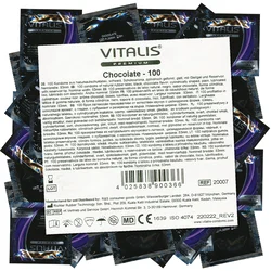 Vitalis Premium Bulk-Pack: Chocolate/Black, 100 condoms