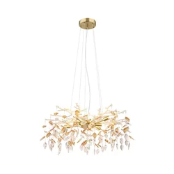Globo 64132-8 - Luster na sajli DANNA 8xG9/8W/230V prečnik 61 cm zlatni