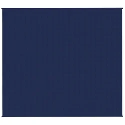 Vidaxl Obtežena odeja modra 200x220 cm 13 kg blago