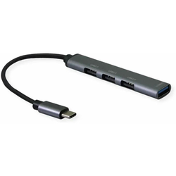 SECOMP hub USB 3.0 4xTipA 12cm siv S3017