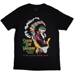 Stevie Ray Vaughan Double Trouble Black M Majica