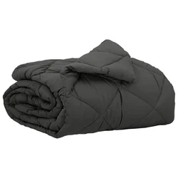 Vidaxl Poletna odeja Antracit 200 x 135 cm Mikrovlakna