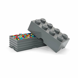 LEGO KUTIJA ZA ODLAGANJE (8): TAMNO SIVA