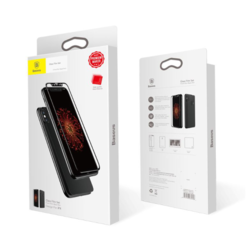 Zastitno staklo Baseus za iPhone XS Max crno (prednje+zadnje).