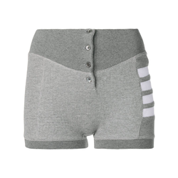 Thom Browne - Compact Waffle Boxer Briefs - women - Grey